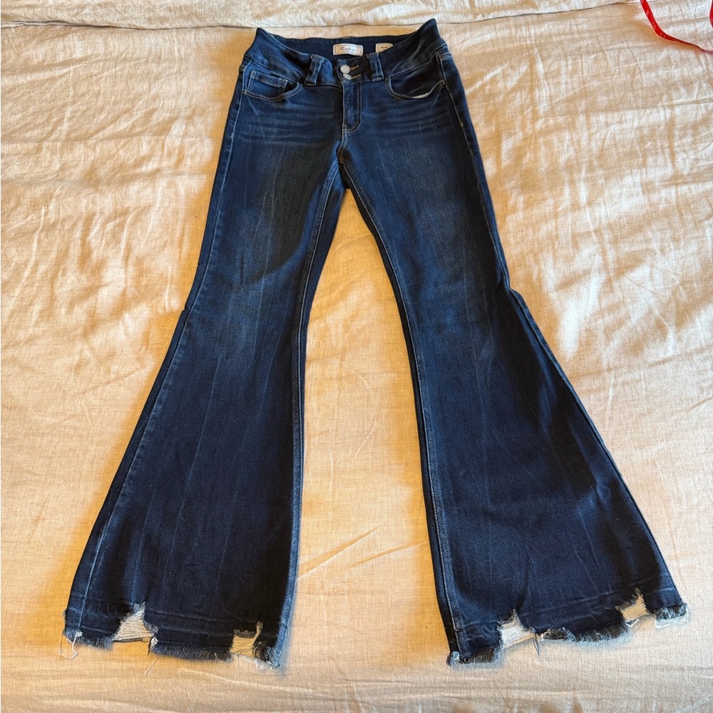 KanCan Dark Blue Flare Jeans